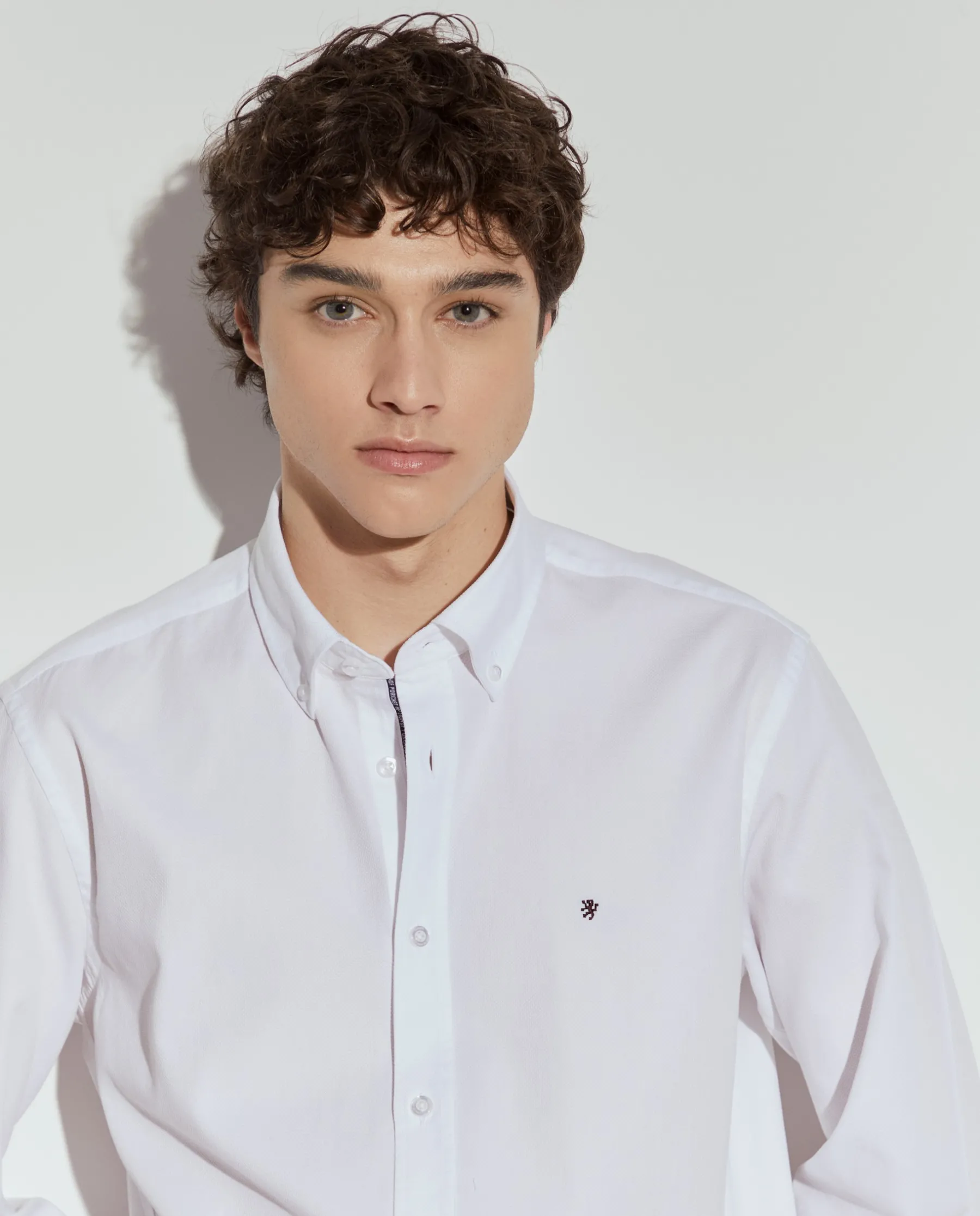 LION OF PORCHES Slim Fit^Camisa slim fit de algodão garment dye
