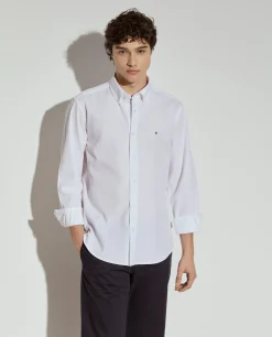 LION OF PORCHES Slim Fit^Camisa slim fit de algodão garment dye