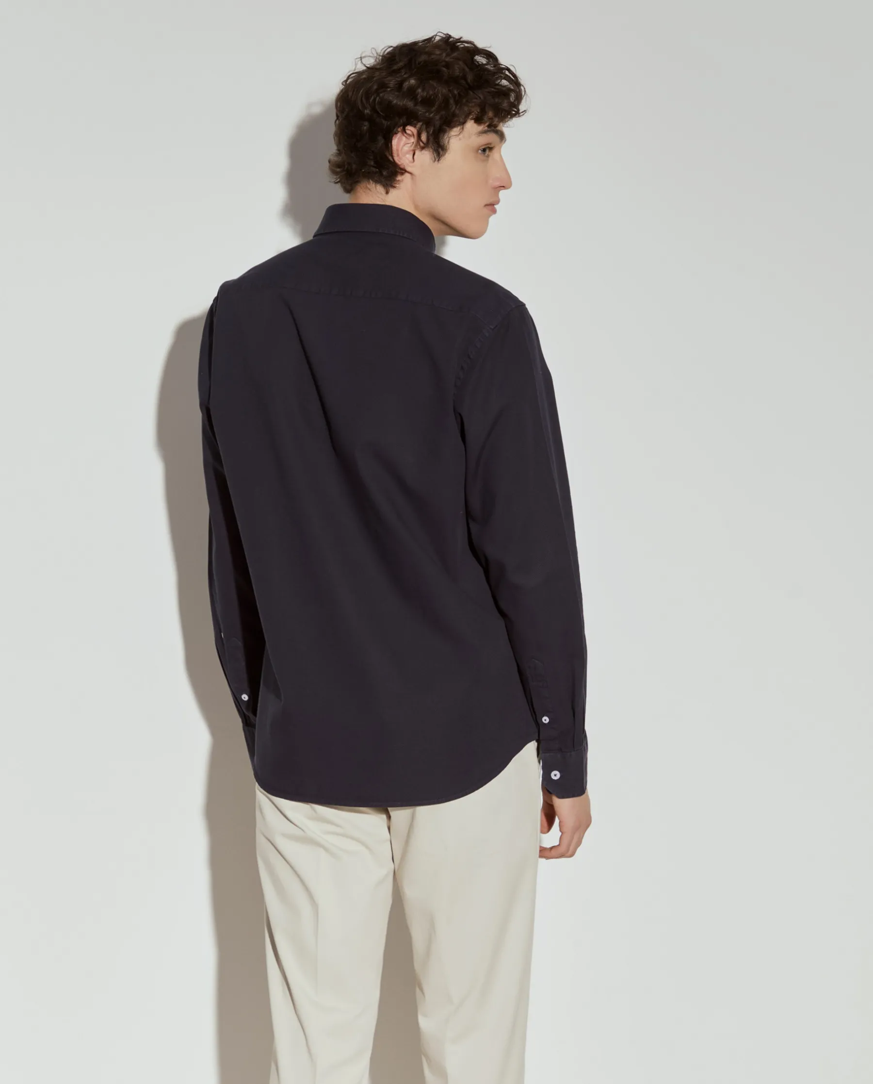LION OF PORCHES Slim Fit^Camisa slim fit de algodão garment dye