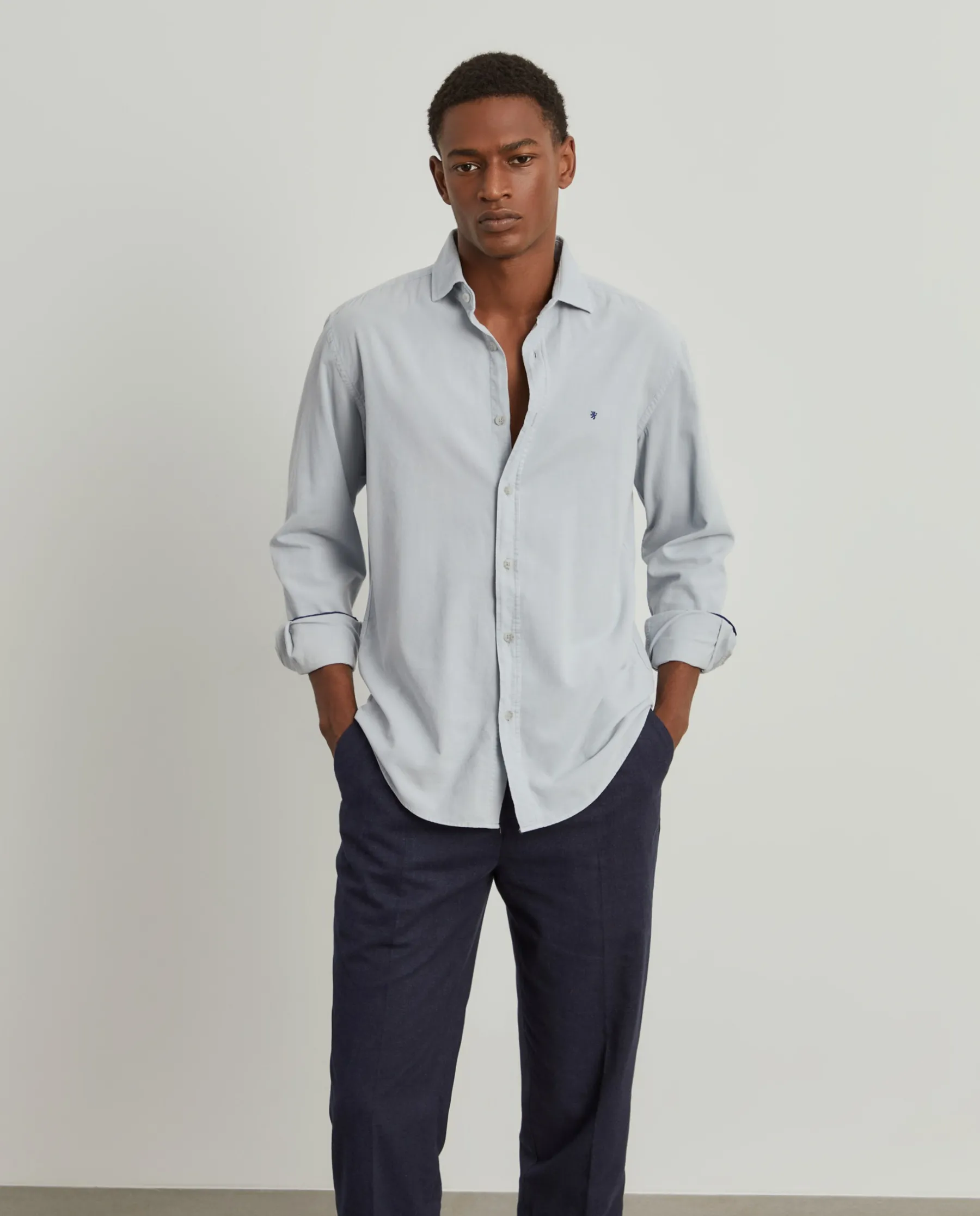 LION OF PORCHES Slim Fit^Camisa slim fit de bombazine
