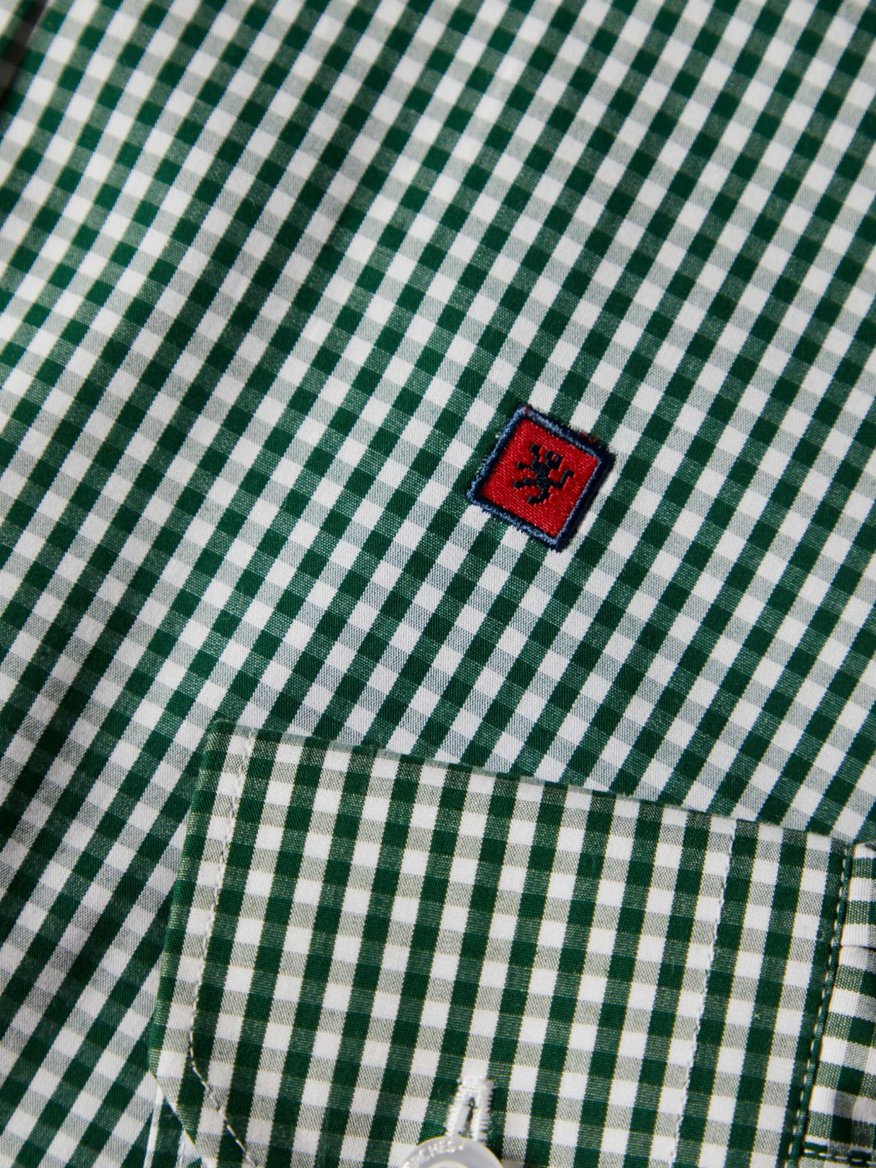 LION OF PORCHES Slim Fit^Camisa slim fit em algodão padrão quadrados