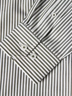 LION OF PORCHES Slim Fit^Camisa slim fit em algodão às riscas