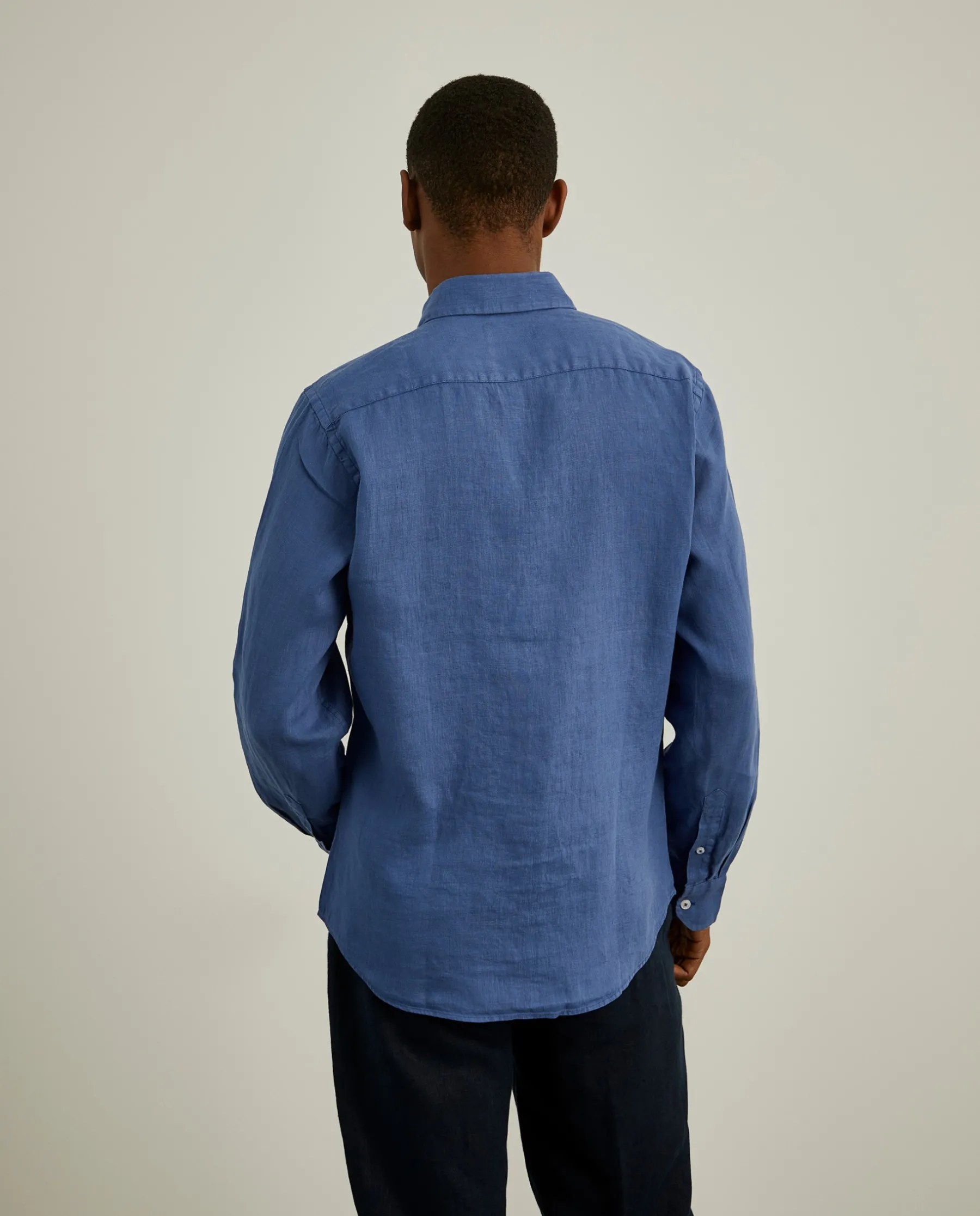 LION OF PORCHES Slim Fit^Camisa slim fit em linho garment dye