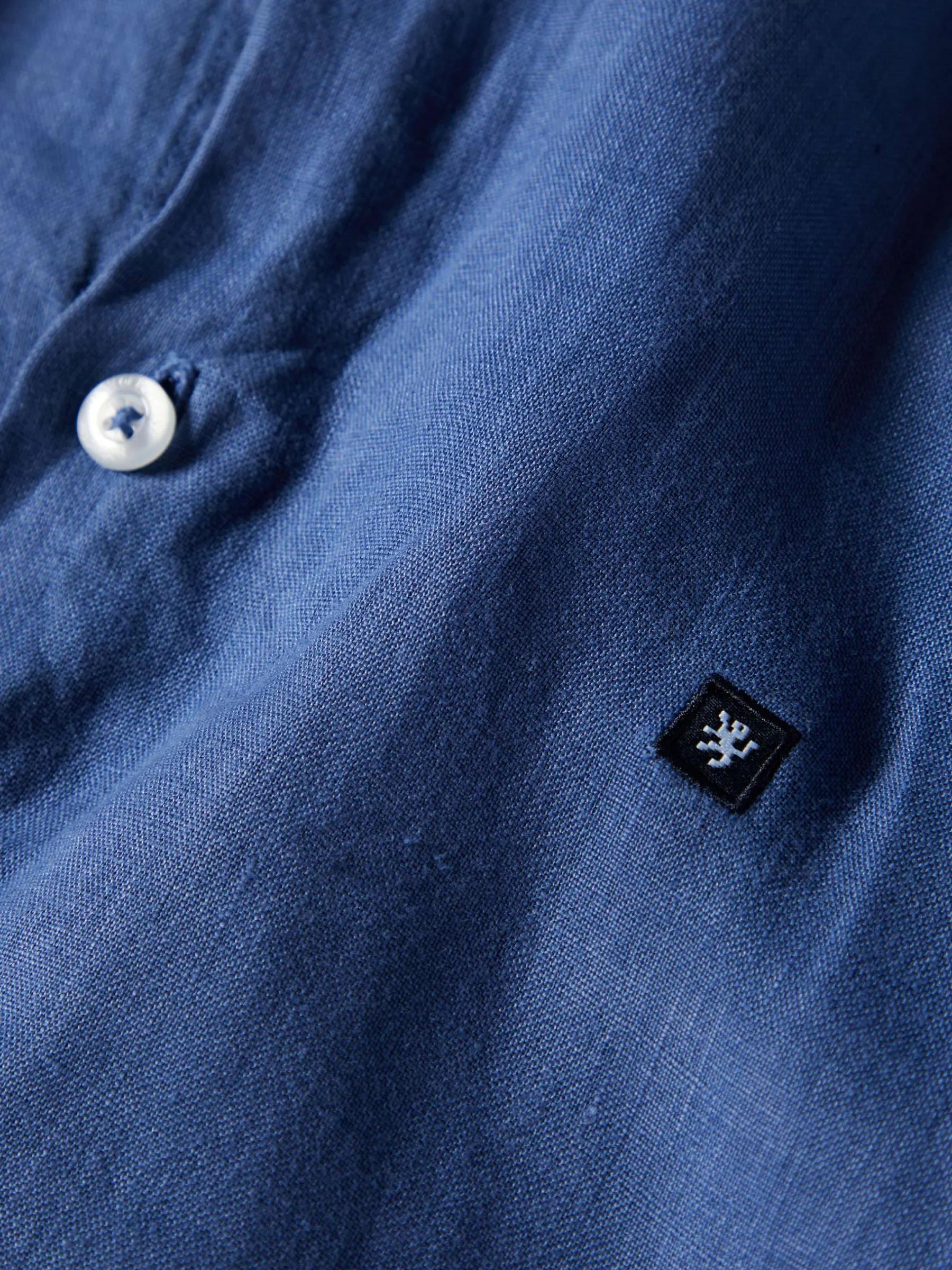 LION OF PORCHES Slim Fit^Camisa slim fit em linho garment dye
