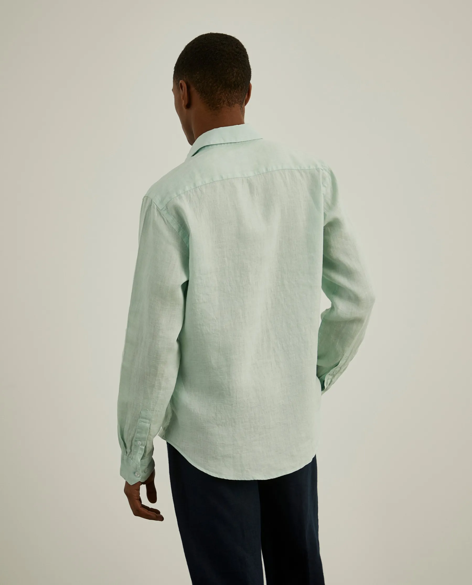 LION OF PORCHES Slim Fit^Camisa slim fit em linho garment dye