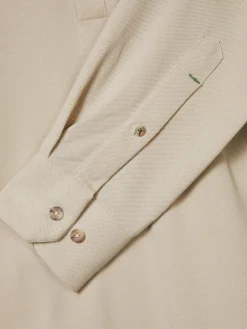 LION OF PORCHES Slim Fit^Camisa slim fit em malha piqué com carcela de polo