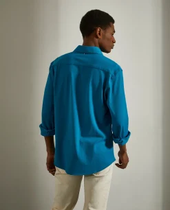 LION OF PORCHES Slim Fit^Camisa slim fit em malha piqué com carcela de polo