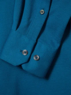 LION OF PORCHES Slim Fit^Camisa slim fit em malha piqué com carcela de polo