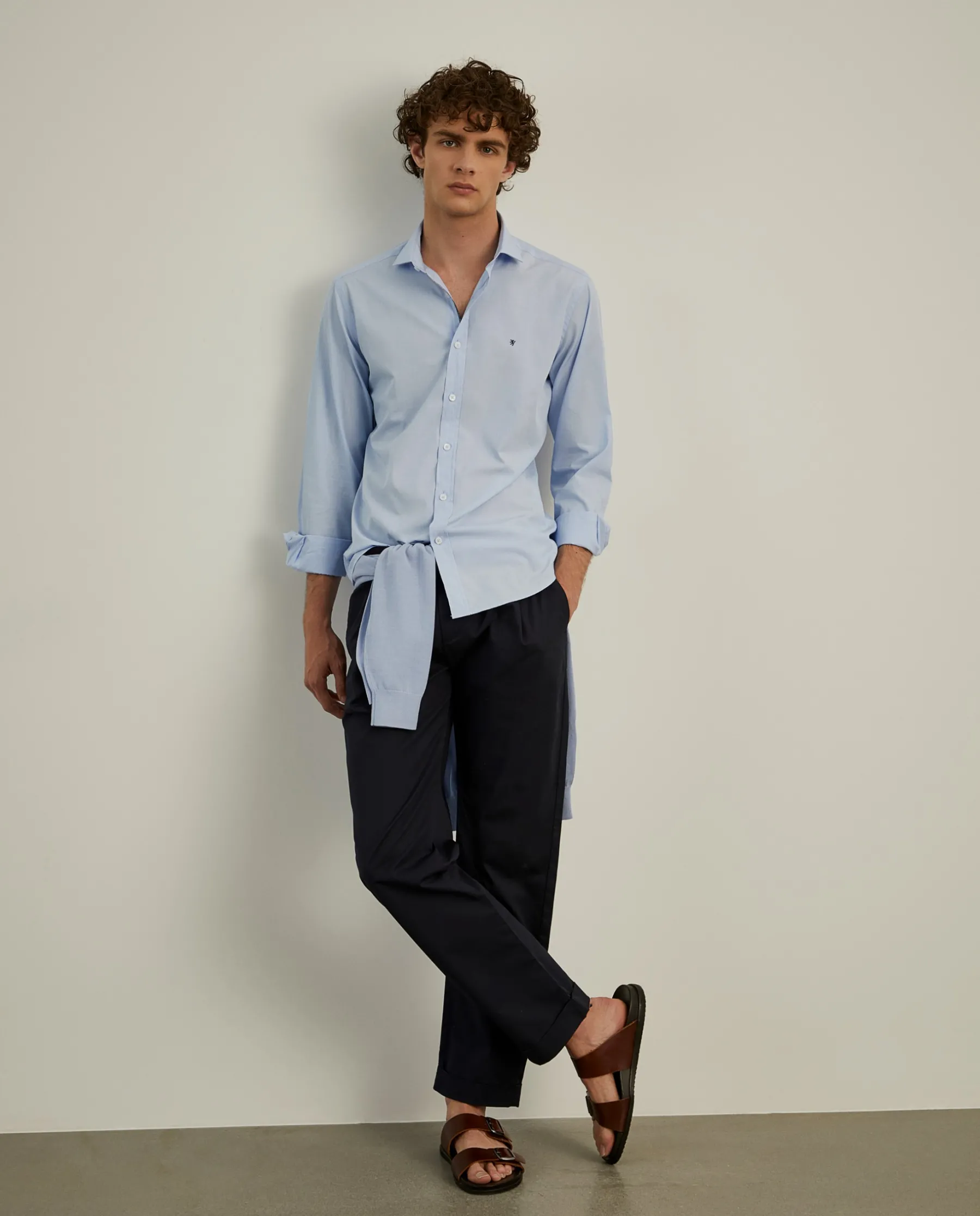 LION OF PORCHES Slim Fit^Camisa slim fit em popelina