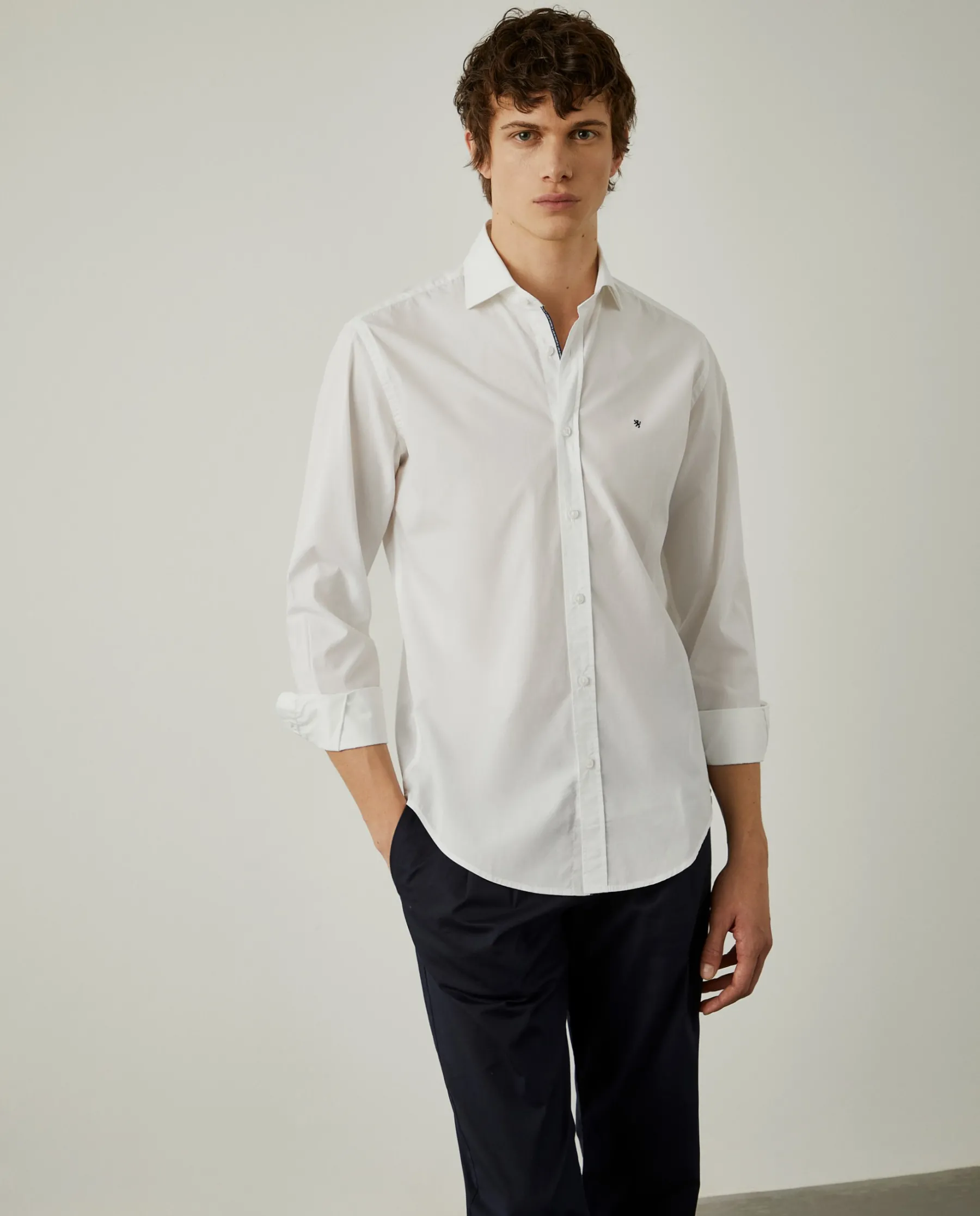 LION OF PORCHES Slim Fit^Camisa slim fit em popelina