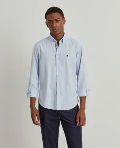 LION OF PORCHES Slim Fit^Camisa slim fit em sarja