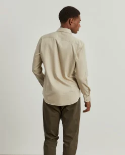 LION OF PORCHES Slim Fit^Camisa slim fit em sarjinha