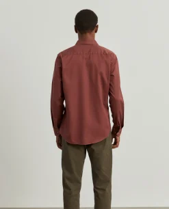 LION OF PORCHES Slim Fit^Camisa slim fit em sarjinha
