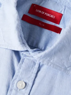 LION OF PORCHES Slim Fit^Camisa slim fit em tecido oxford