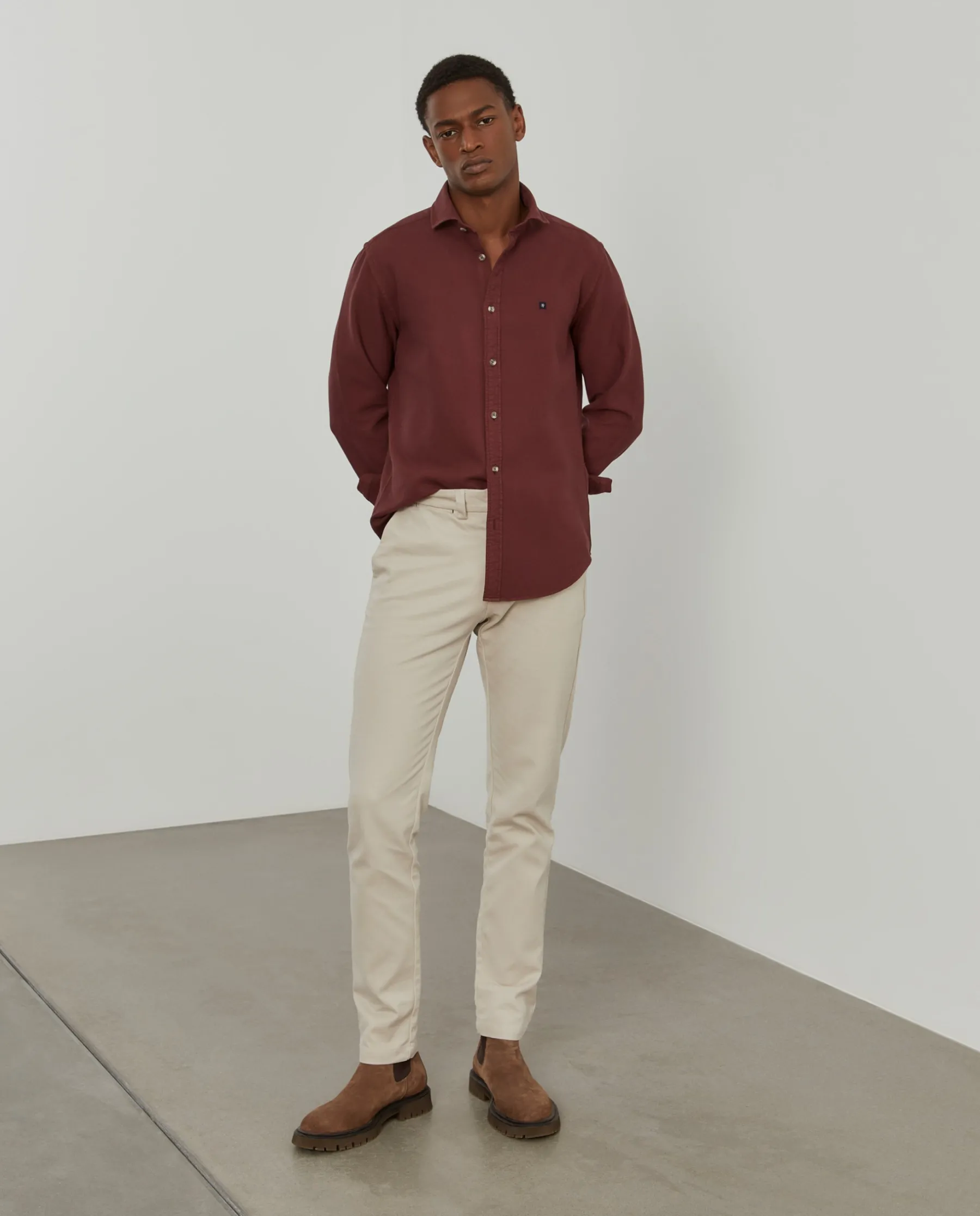 LION OF PORCHES Slim Fit^Camisa slim fit garment dye