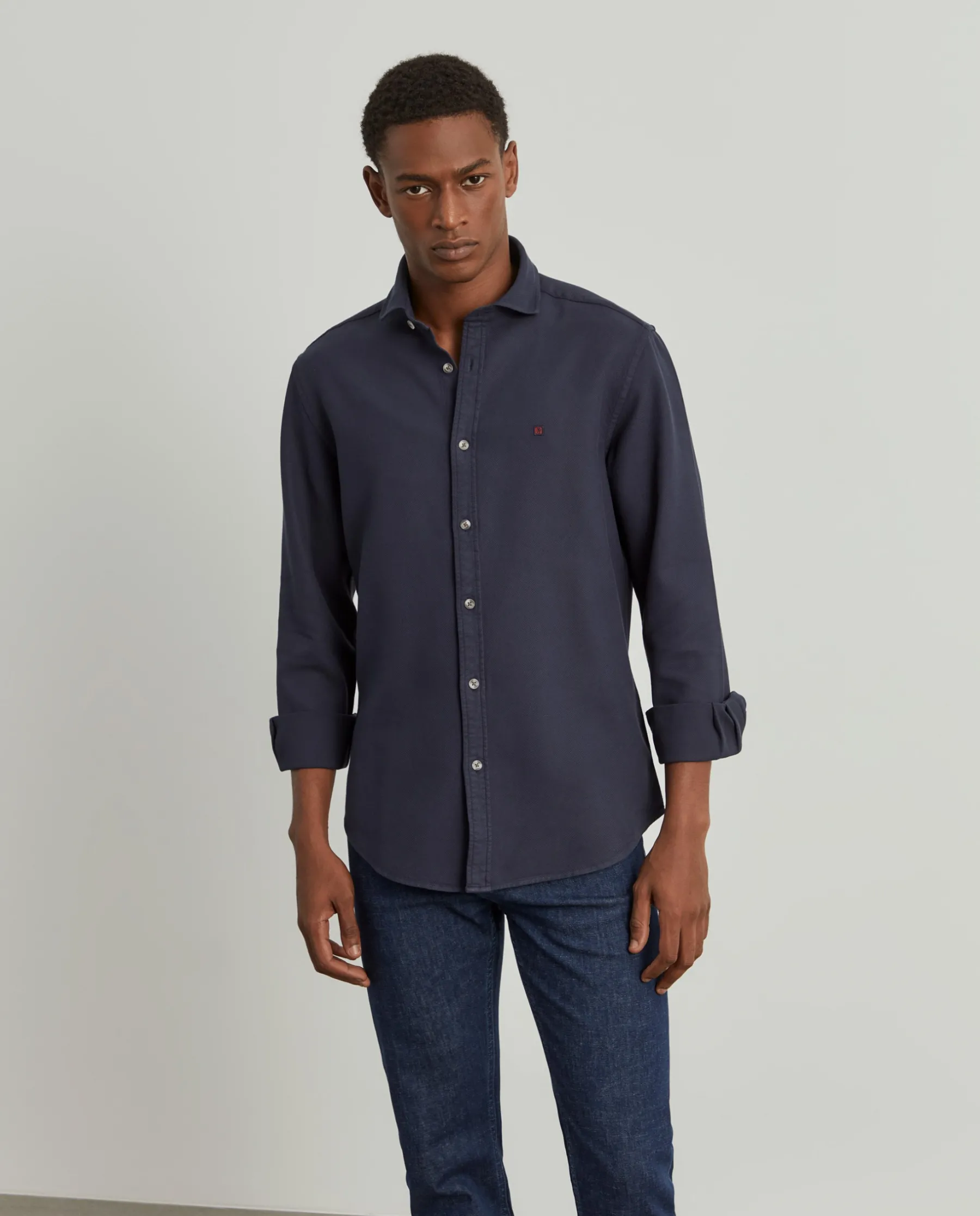 LION OF PORCHES Slim Fit^Camisa slim fit garment dye