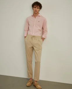 LION OF PORCHES Slim Fit^Camisa slim fit seersucker