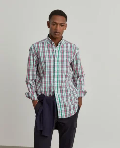LION OF PORCHES Slim Fit^Camisa Xadrez
