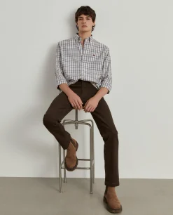 LION OF PORCHES Regular Fit^Camisa xadrez regular fit