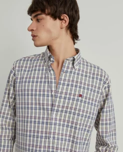 LION OF PORCHES Regular Fit^Camisa xadrez regular fit