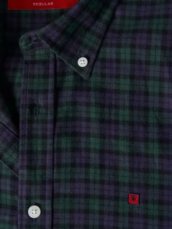 LION OF PORCHES Regular Fit^Camisa xadrez regular fit