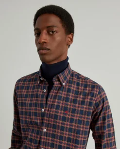 LION OF PORCHES Regular Fit^Camisa xadrez regular fit