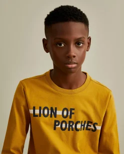 LION OF PORCHES Camisolas^Camisola de malha com branding no peito