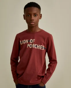 LION OF PORCHES Camisolas^Camisola de malha com branding no peito