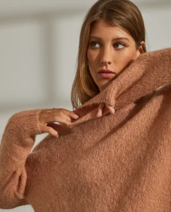 MULHER LION OF PORCHES Camisolas^Camisola decote redondo mohair