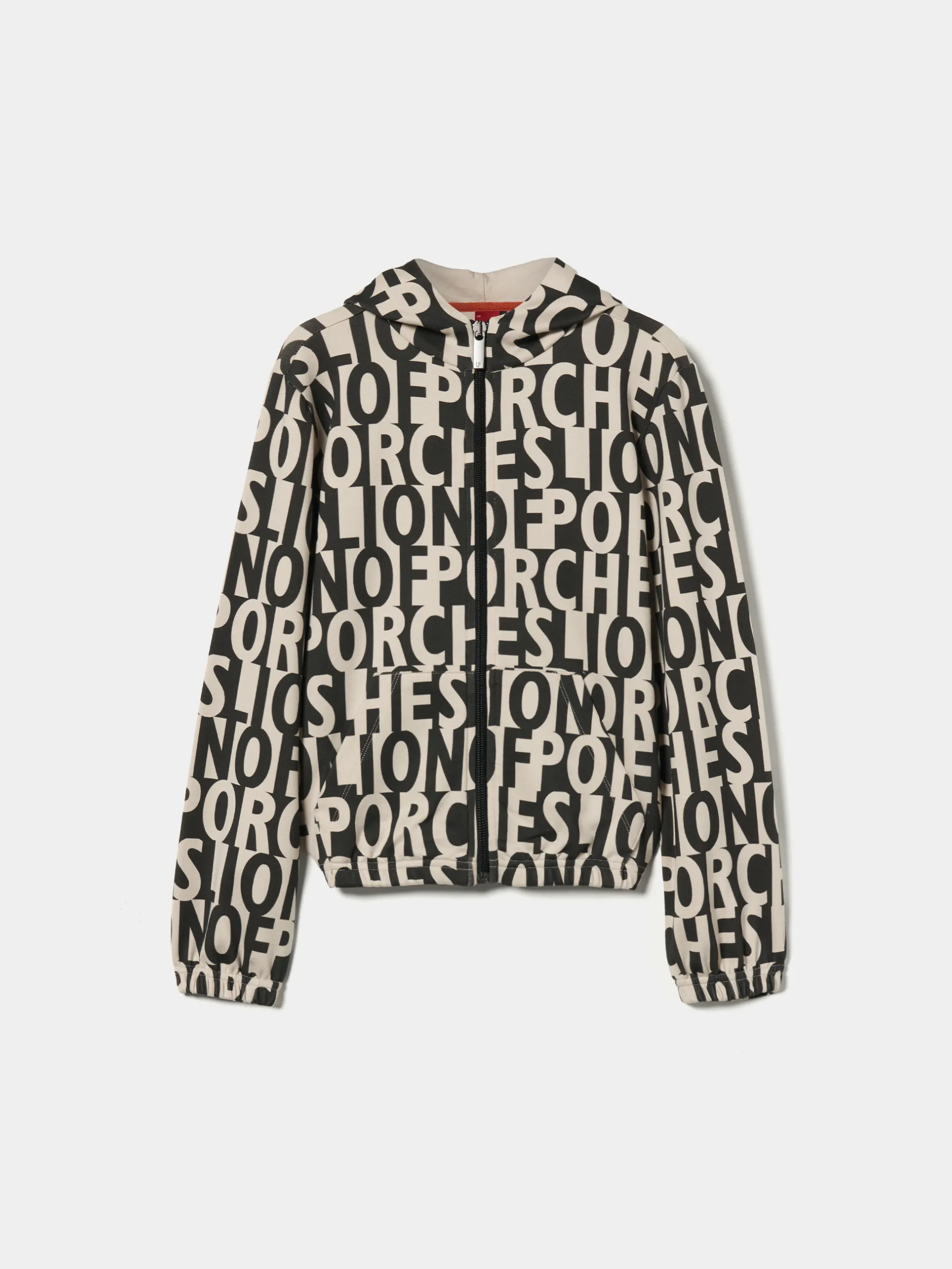 LION OF PORCHES Cardigans^Casaco com capuz e branding all over