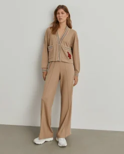 MULHER LION OF PORCHES Cardigans^Casaco malha às riscas com bolsos