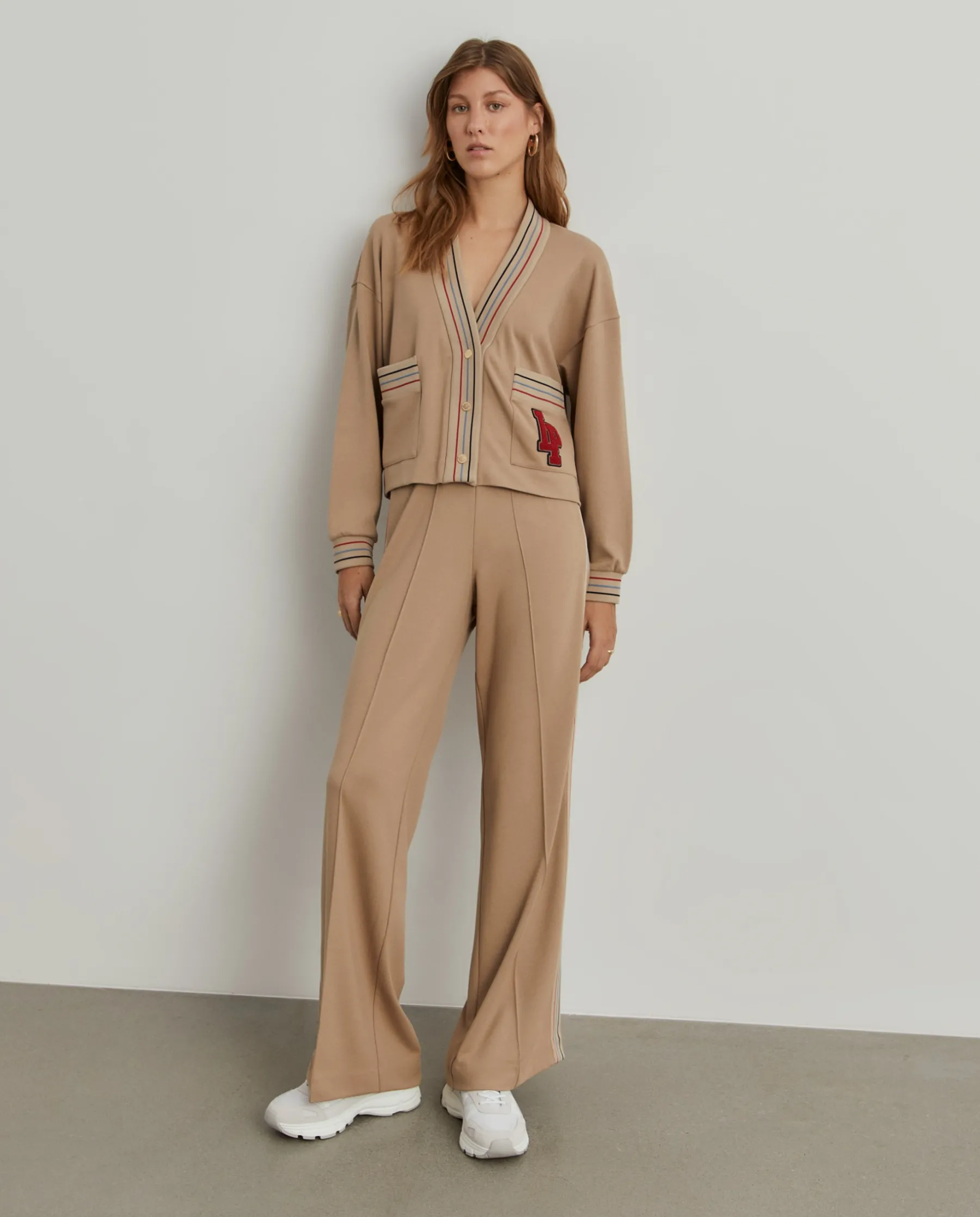 MULHER LION OF PORCHES Cardigans^Casaco malha às riscas com bolsos