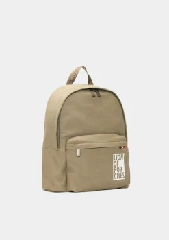 LION OF PORCHES Malas E Mochilas^Mochila para homem em sarja com bolso frontal e alças
