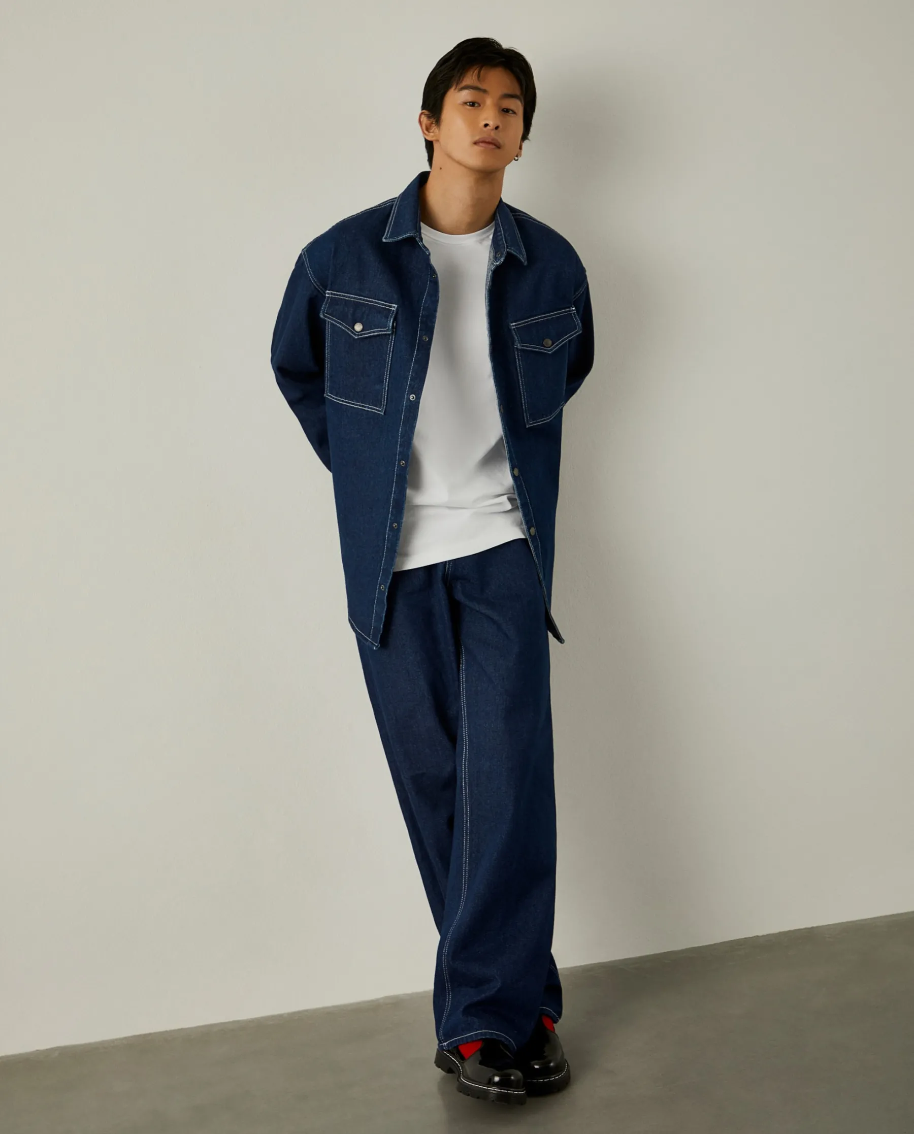 LION OF PORCHES Regular Fit^Overshirt denim x Paatiff
