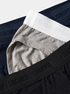 LION OF PORCHES Meias / Underwear^Pack de cuecas slip de algodão com cintura elástica