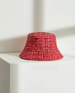 MULHER LION OF PORCHES Bonés / Gorros^Panamá para mulher com relevo de monograma e etiqueta