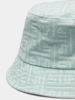 MULHER LION OF PORCHES Bonés / Gorros^Panamá para mulher com relevo de monograma e etiqueta