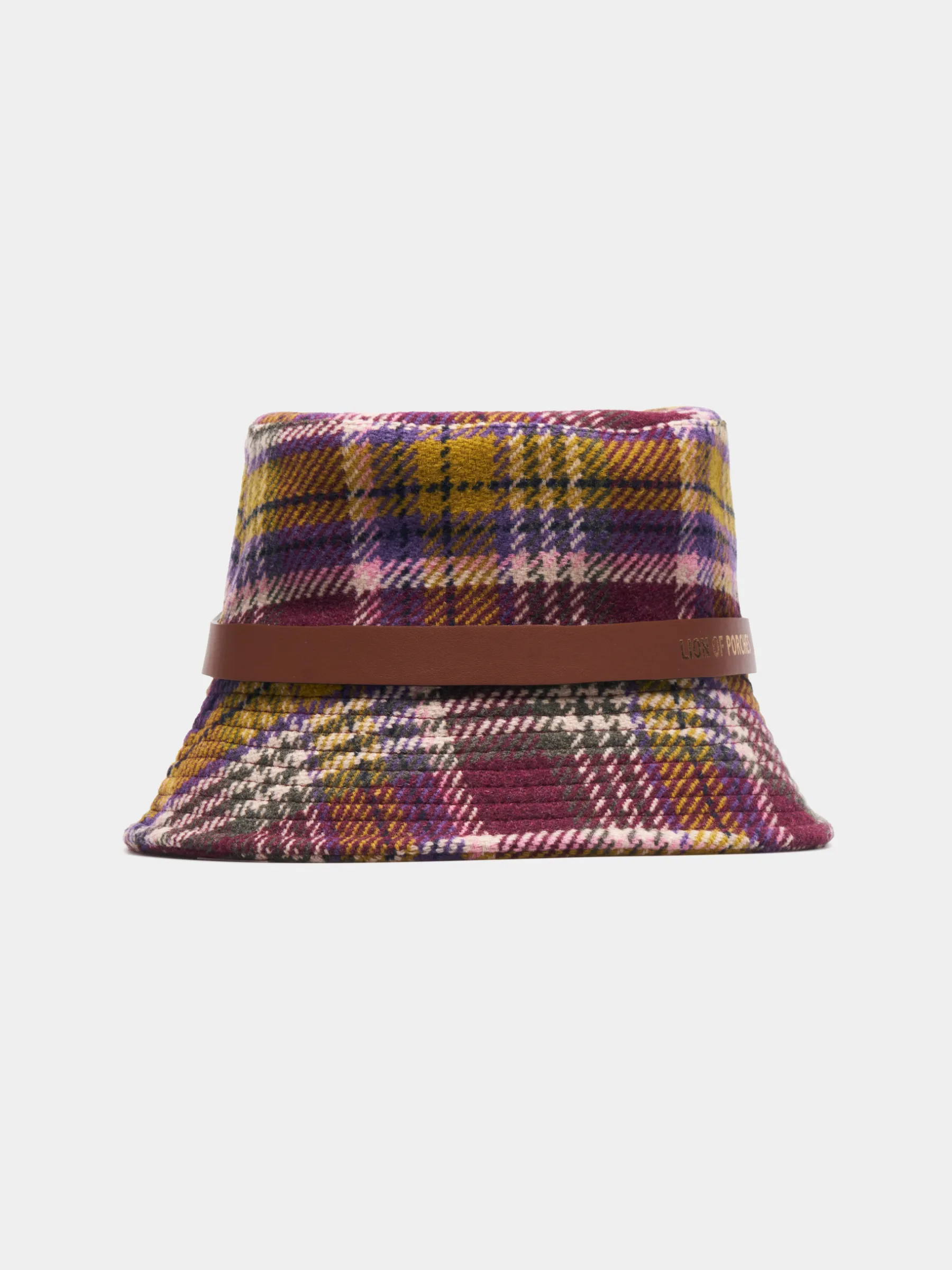 MULHER LION OF PORCHES Bonés / Gorros^Panamá tartan colorido