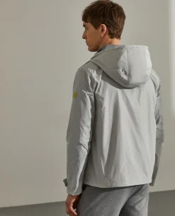LION OF PORCHES Blusões^Parka para homem em tecido técnico com capuz e bolsos