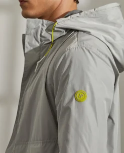 LION OF PORCHES Blusões^Parka para homem em tecido técnico com capuz e bolsos