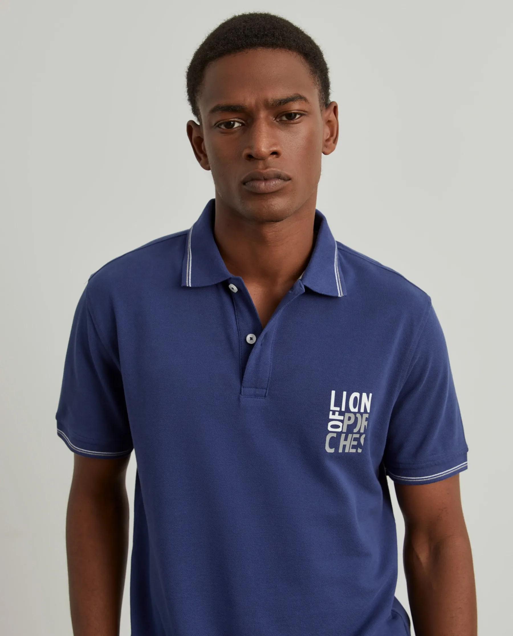 LION OF PORCHES Polos^Polo piqué de algodão