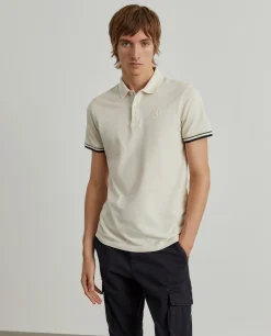 LION OF PORCHES Polos^Polo piqué slim fit com riscas
