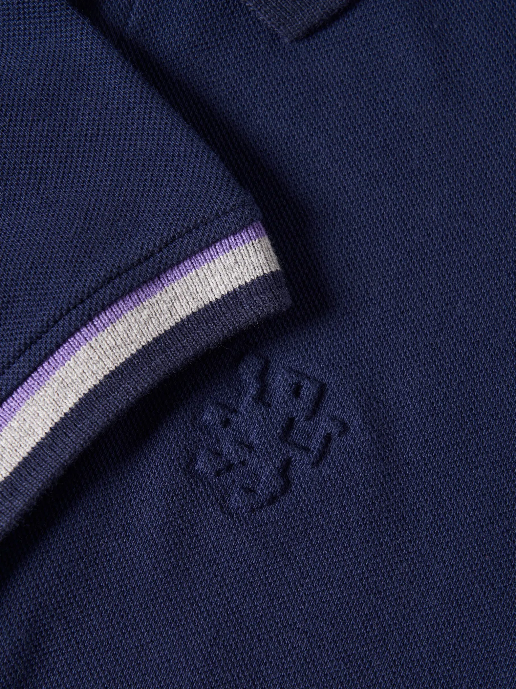 LION OF PORCHES Polos^Polo piqué slim fit com riscas
