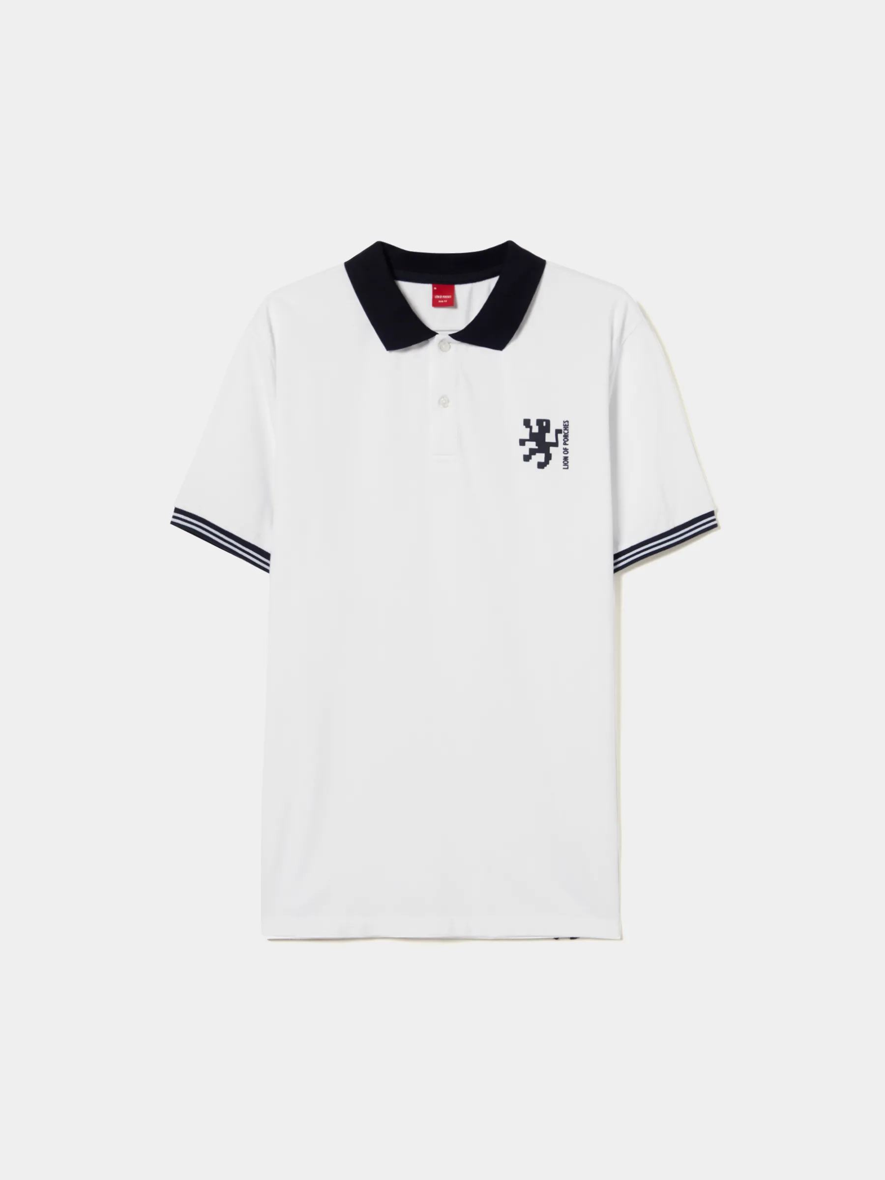 LION OF PORCHES Polos^Polo piqué slim fit em algodão