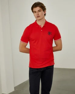 LION OF PORCHES Polos^Polo piqué slim fit em algodão