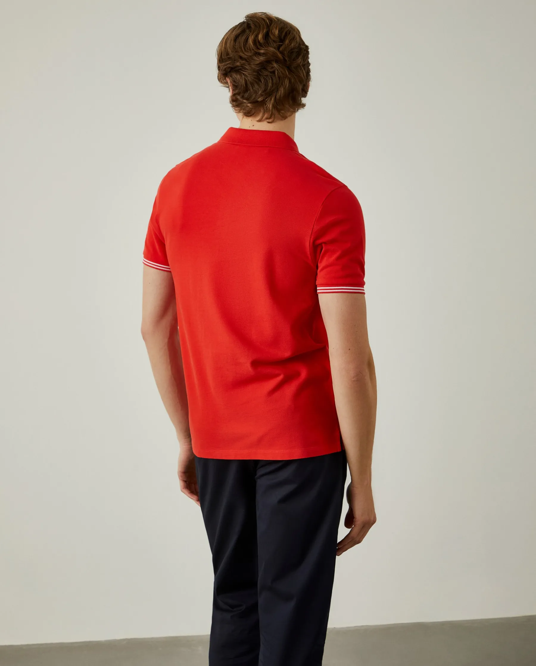 LION OF PORCHES Polos^Polo piqué slim fit em algodão