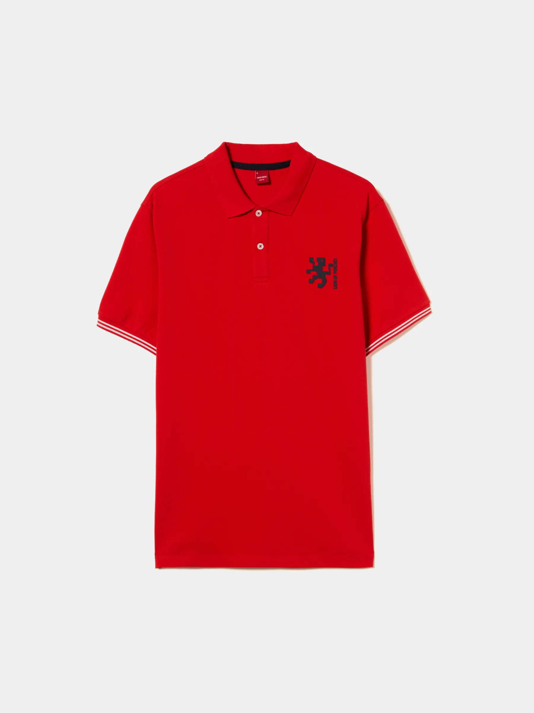 LION OF PORCHES Polos^Polo piqué slim fit em algodão