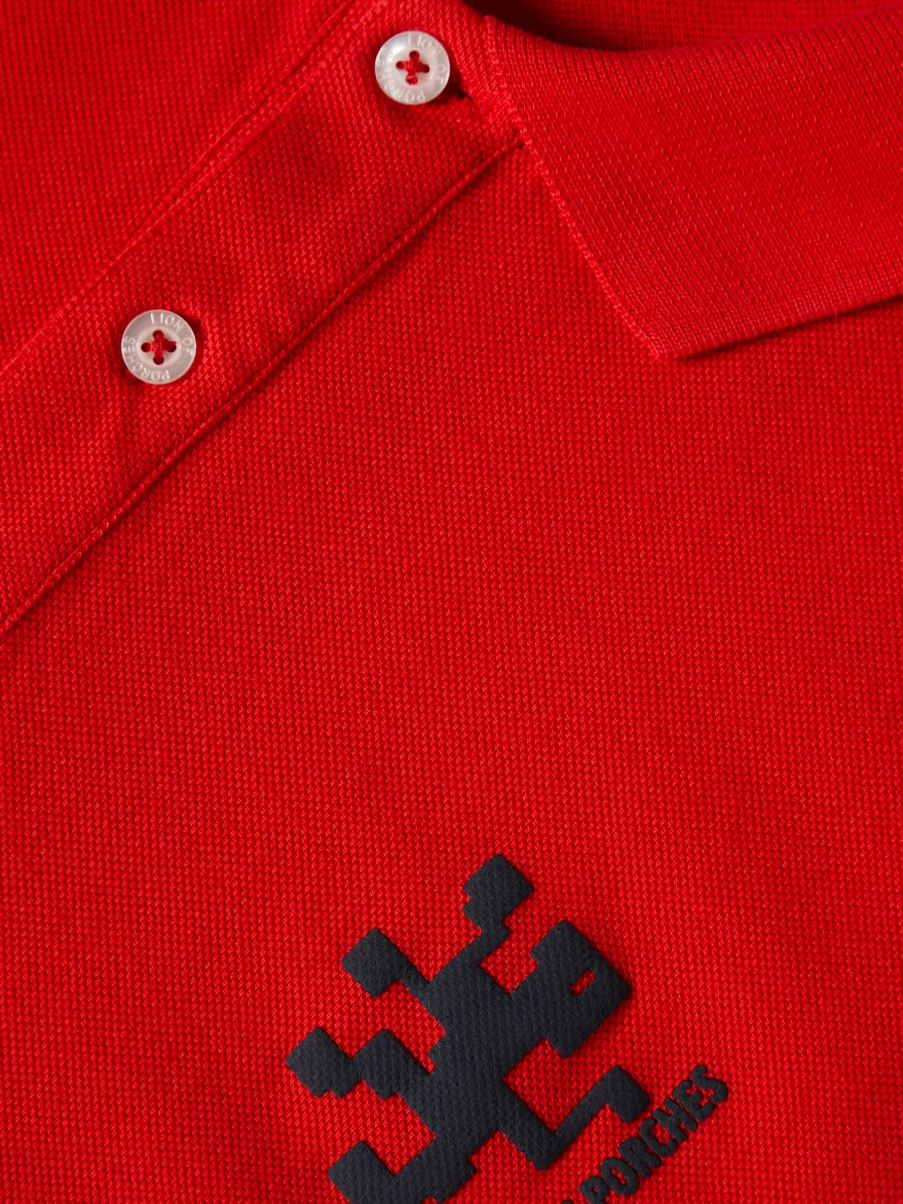 LION OF PORCHES Polos^Polo piqué slim fit em algodão