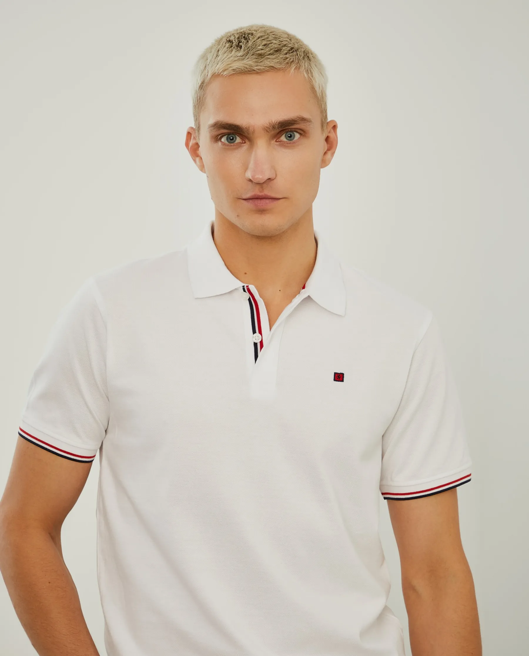 LION OF PORCHES Polos^Polo piqué slim fit em algodão