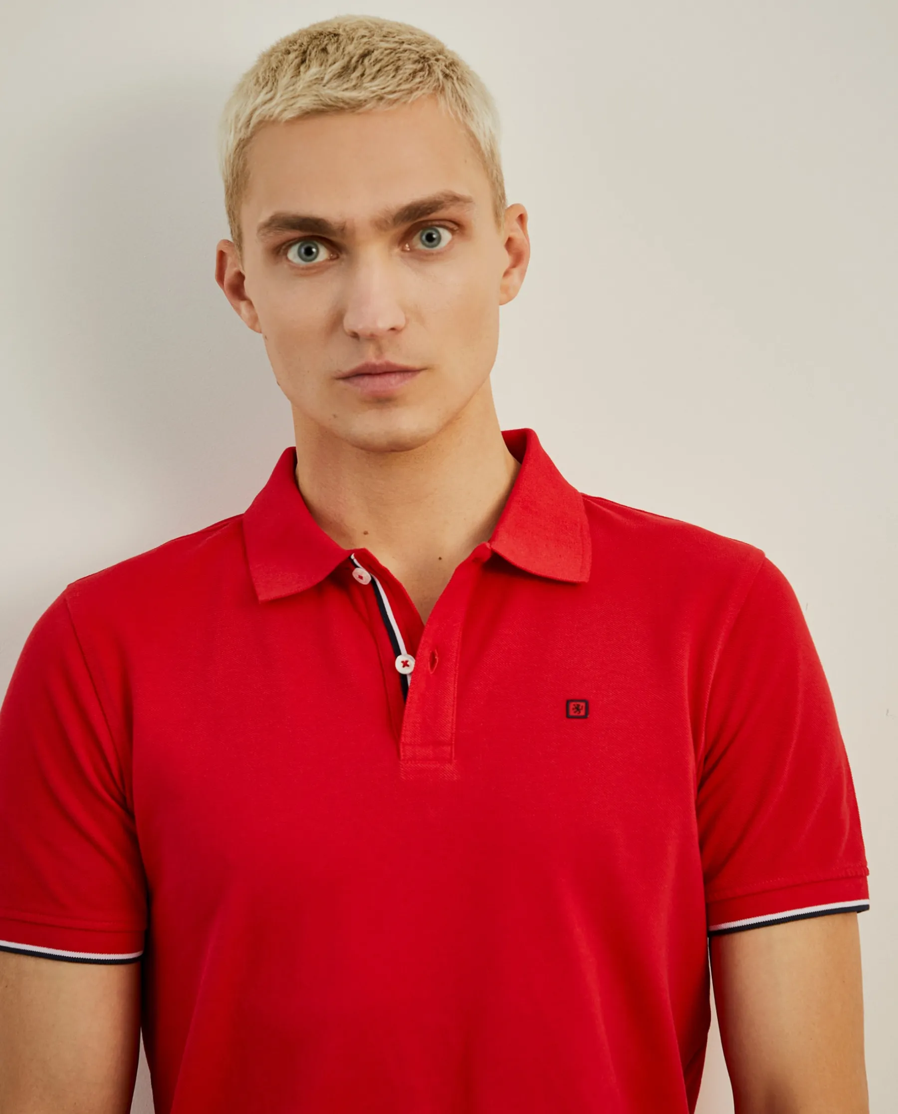 LION OF PORCHES Polos^Polo piqué slim fit em algodão